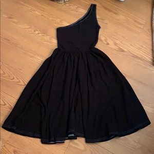 One shoulder flowy dress